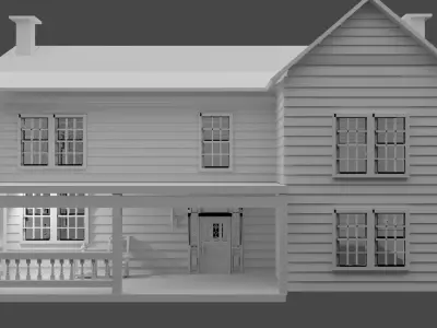Joel house Low-poly 3D model