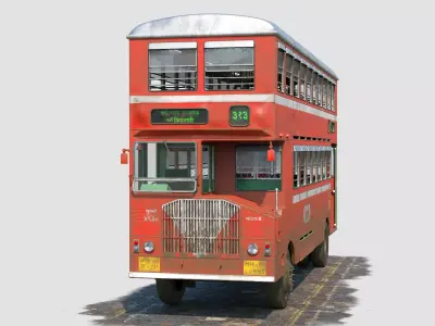 3D Best Double Decker Bus 3D model