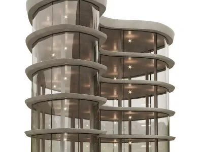 Office house building 3 3D model