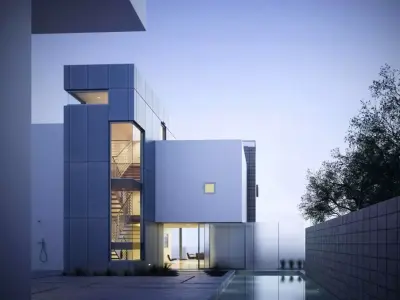 Modern House Scene 3D model