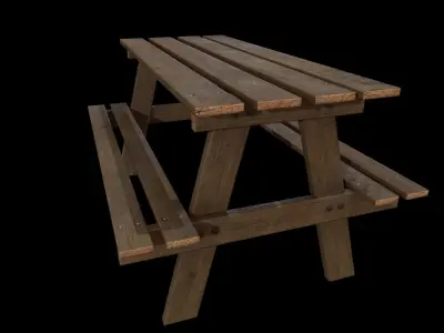 Park Table - Gest Low-poly 3D model