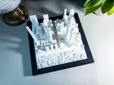 MIDTOWN MANHATTAN SKYSCRAPERS - CENTRAL PARK 3D print model