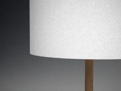 Lauters Lamp oak Low-poly 3D model