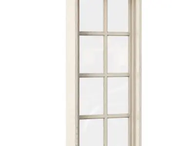 Rectangle wooden windows V1 Low-poly 3D model