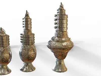 Lamp ornate collection 3D model