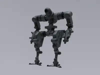 Mecha - Prototype 003 Low-poly 3D model