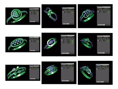 194 LIGHT WEIGHT LADIES RING 2 GRAMS 3D print model