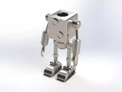 Stylized Robot 3D Print Ready Mechanical Robot Figure STL File 3D print model