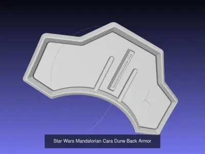 Star Wars Mandalorian Cara Dune Armor Set 3D Model Pack