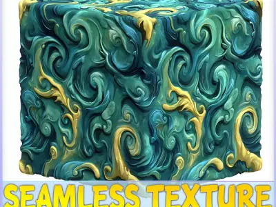 Stylized Water Seamless Texture Texture