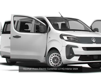 Vauxhall Vivaro Van HQ Interior 2025 3D Model Pack