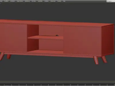 Wpro Marte TV bench 3D model