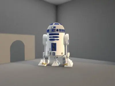 R2D2 from Star Wars 3D model