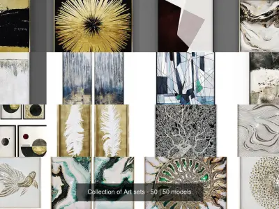 Collection of Art sets - 50 3D Model Pack