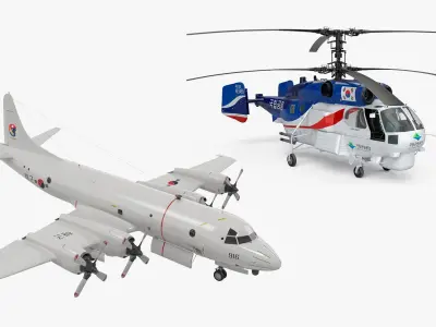  South Korea Air Force Rigged for Maya Collection 