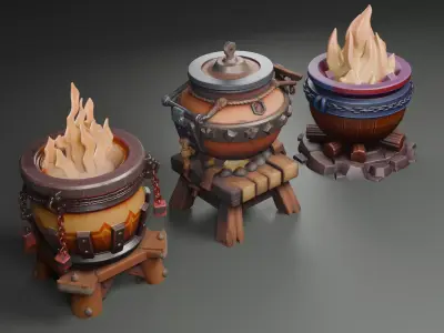 Free Braziers Free 3D model