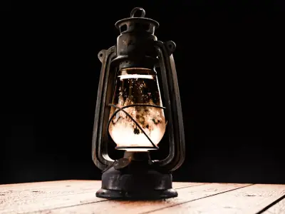 Kerosene lamp 3D model