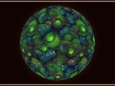 Grass Magic Forest Floor 10 TEXTURES Hand-painted --- PACK 4 --- Texture