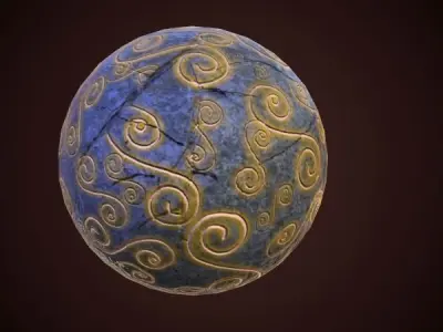 statue magic ball Low-poly 3D model