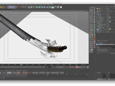 Wire animation 3D model