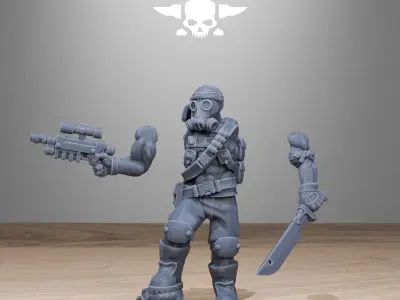 GrimGuard Jungle Fighters 2 3D print model