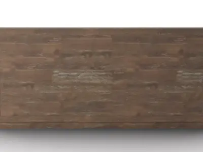 Three-Door Credenza Modern Sideboard in Dark Brown Oak - Tumbler Low-poly 3D model