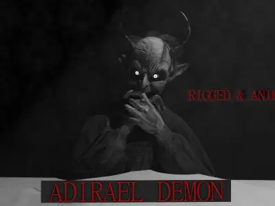ARAXIEL DEMON Low-poly 3D model