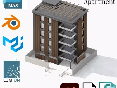 Simple Apartment 3D model