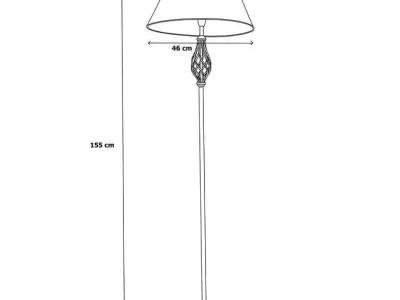 Bratton Floor Light Lamp 3D model