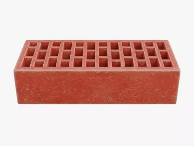 Red Brick 3 Low-poly 3D model