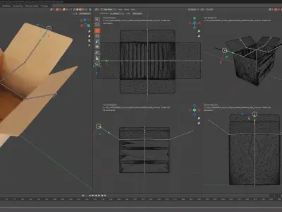 CYBERPUNK COLLECTION CARDBOARD BOX 3D model