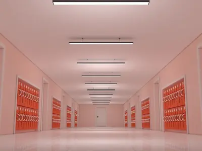 Apartment Corridor 3D model