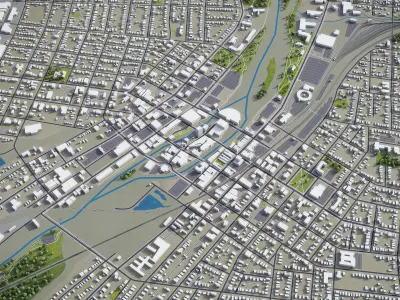 Aurora Low-poly 3D model