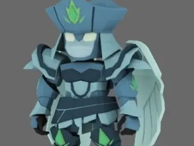Super Mecha 17 - Woneel of Code Name W8N33 Low-poly 3D model