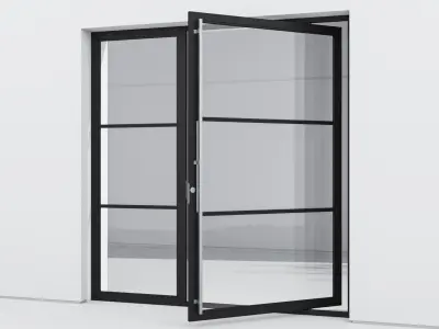 Aluminium door 171 3D model