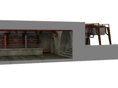 Jabbas Throne Room - Set 8 - Boiler Room 1-6 scale Hottoys  3D print model