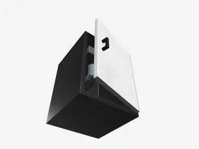 Sink with cabinet Low-poly 3D model