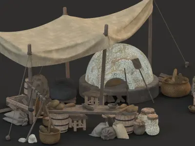 medieval Low-poly 3D model