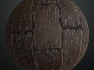 Stylized Aged Dark Wood Floorboards Texture