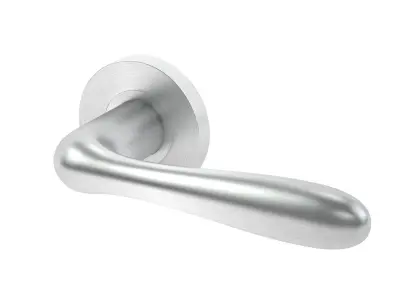 Eurospec Bulb Stainless Steel Door Handle 3D model