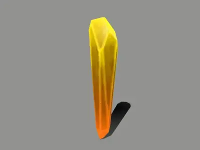 Crystal Set orange sword Low-poly 3D model purchase