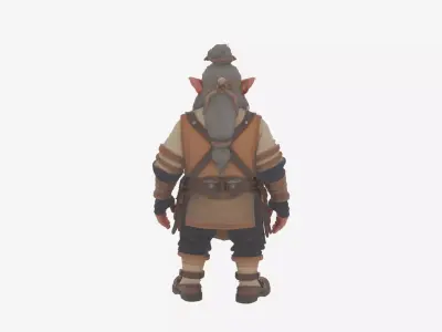Highly Detailed Ornate World of  Dwarf Jeweler 3D Model 3D model