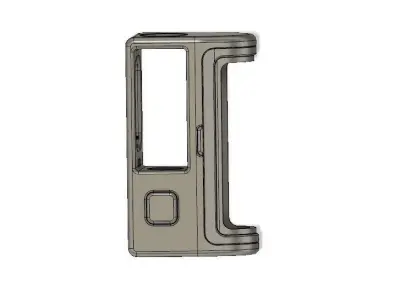 Boro Mechanical Mod with PROTOCOL connector and battery cover 3D print model