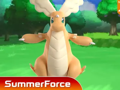 Mega Dragonite - Pokemon 3D model