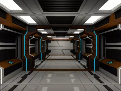 Sci Fi Corridor 3D model