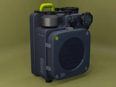 Sci-Fi speaker muzen wild  3D model