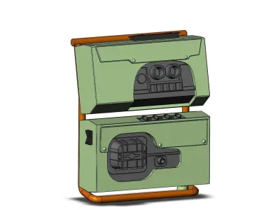 Rebel Back Pack Figure toy 3D print model