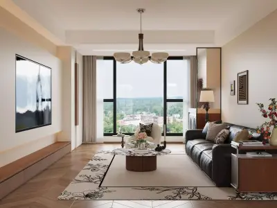 living room 3D model