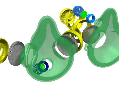 Flexible Covid Mask Free 3D print model