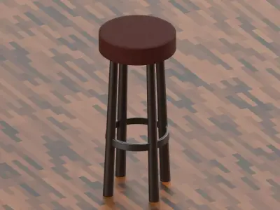 Chair Bar Stool 3D model